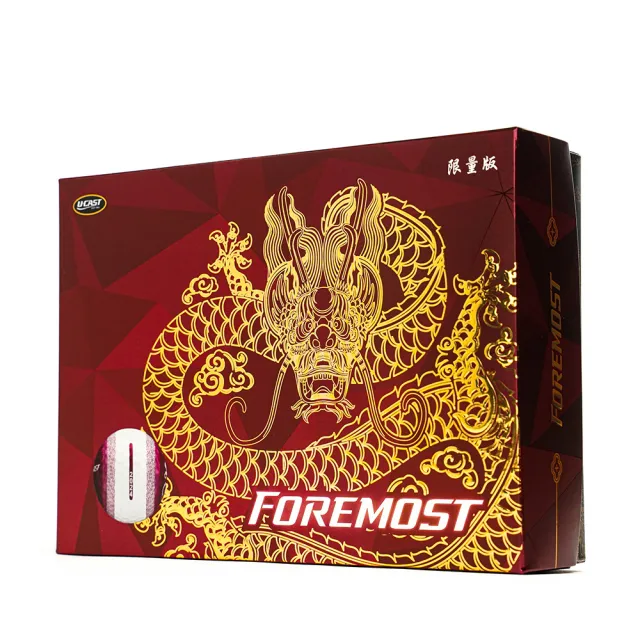 【Foremost】ProTourX3 紅白雙煞 三層球 高爾夫球 12入(色球 白球 超遠距)