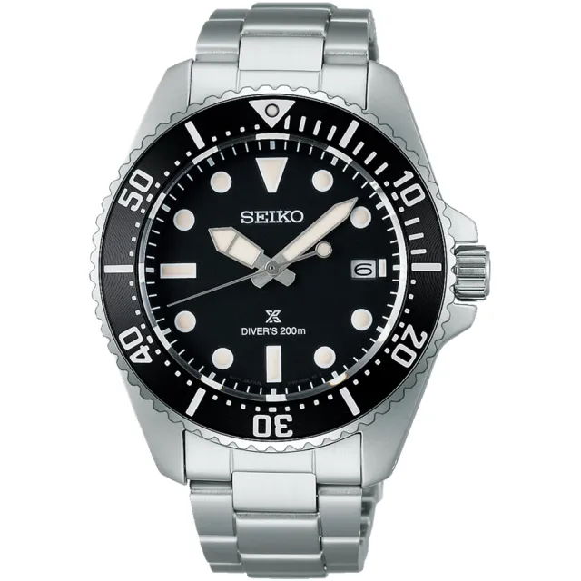 【SEIKO 精工】PROSPEX 太陽能200米潛水錶-41mm 雙11 送禮(V157-00A0D/SNE597P1)