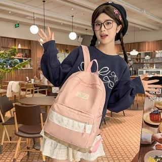 【MoonDy】包包 尼龍包包 書包 電腦後揹包 森林系 大容量後揹包 藍色後揹包 韓國 a4包包 禮物