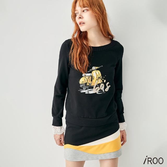 【iROO】60年代復古印花上衣