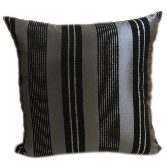 宜欣居傢飾 條紋咖-沙發絨布抱枕-咖50*50cm*2入(靠
