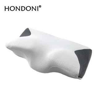 【HONDONI】日式人體工學5D牛角型記憶護頸止鼾枕(高枕無憂Z3-BK)