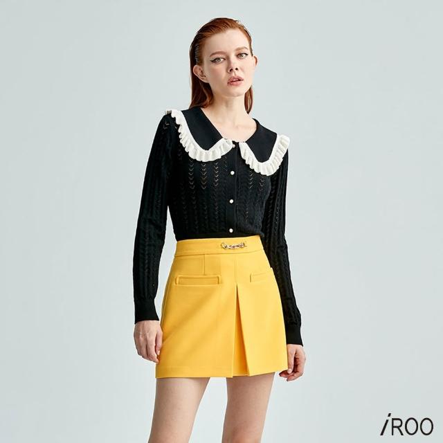 【iROO】小蒼蘭黃短裙
