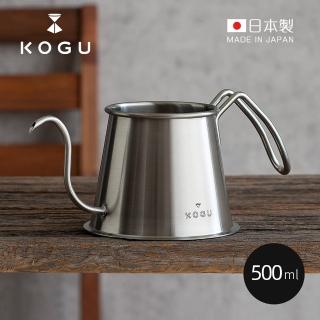 【日本下村KOGU】日製18-8不鏽鋼掛耳式咖啡極細口手沖壺-500ml(鵝頸細口手沖壺/細口壺/細嘴壺/咖啡壺)