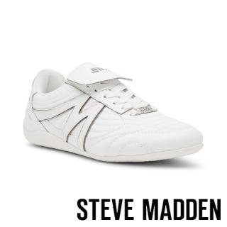 【steve madden】FREEKICK 車線拼接M字休閒鞋(白色)
