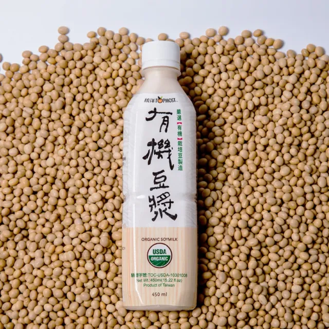 【TOPMOST 統洋】有機有糖豆漿450ml*24入