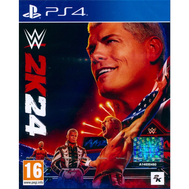 SONY 索尼 PS4 WWE 2K24 美國勁爆職業摔角 2024(英文歐版)
