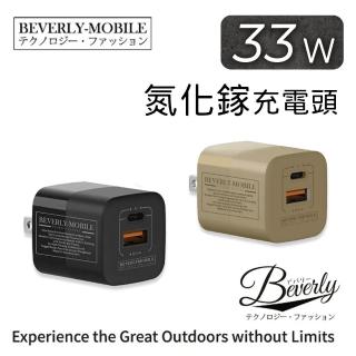 【ADAMOUTDOOR】GaN33W氮化鎵 電源供應器(充電器 快充 USB快充 TYPE-C快充 MIT)