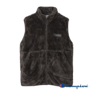 【Champion】官方直營-基本款刺繡抓毛絨背心休閒外套-男(2色可選)