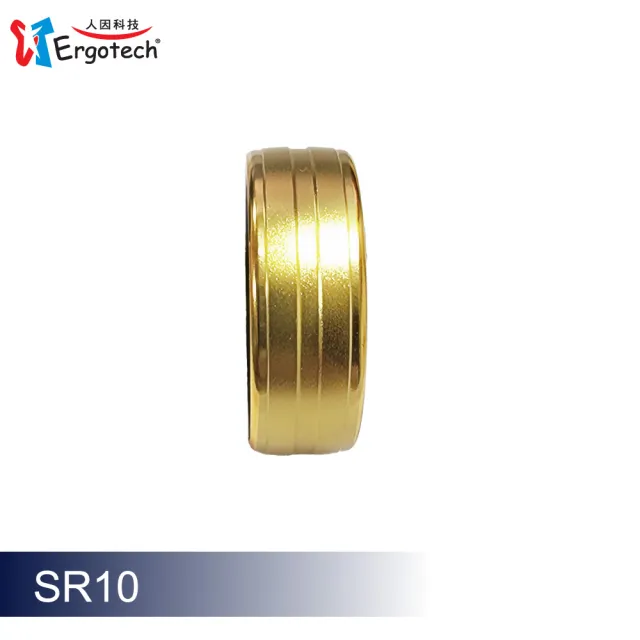 【Ergotech 人因科技】SR10 藍牙智慧健康指環 澄黃金(智慧戒指/智能戒指)