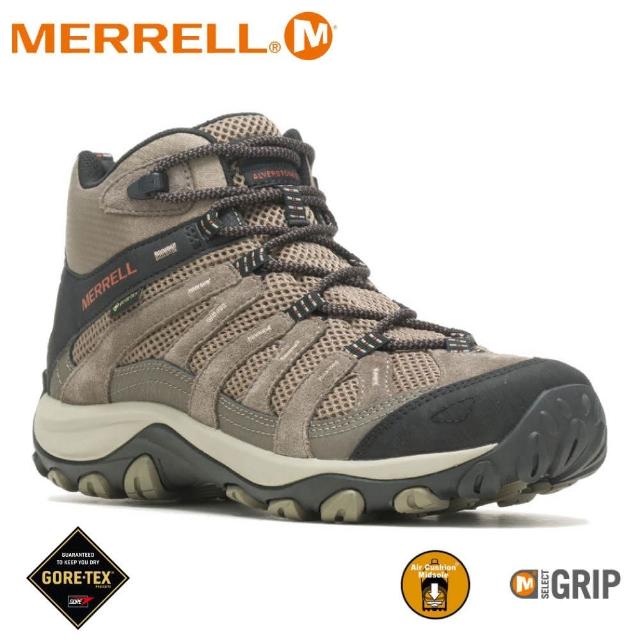 【MERRELL】男 ALVERSTONE 2 MID GORE-TEX登山鞋《深褐色》ML036917/健行鞋/健走(悠遊山水+)