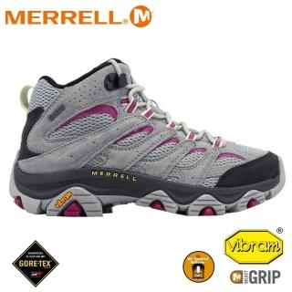 【MERRELL】女 MOAB 3 MID GORE-TEX登山鞋《淺灰色》ML037206/健行鞋/健走(悠遊山水+)