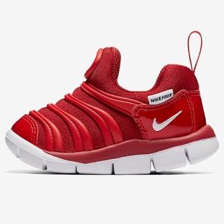 【NIKE 耐吉】運動鞋 童鞋 小童 兒童 毛毛蟲 套腳式 DYNAMO FREE TD 紅 343938-621(3C5121)