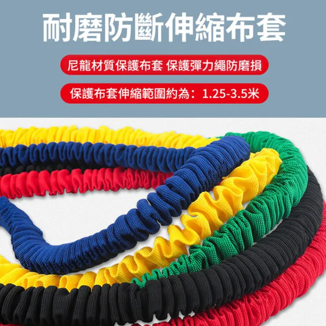 【QMVF】瑜伽健身彈力繩 皮拉斯提彈力帶 一字阻力帶 全身拉力帶(練臀/拉伸/精緻手臂/開肩美背)