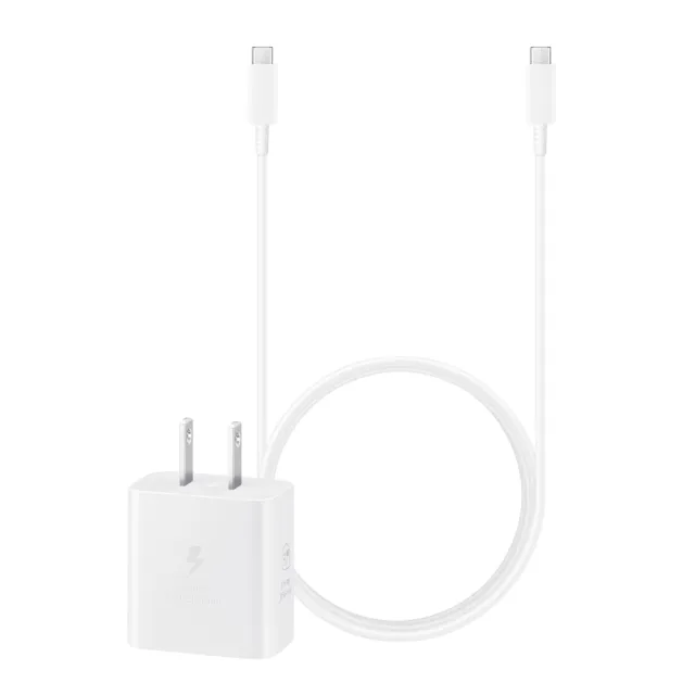 【Samsung 三星】原廠 25W PD 3.0超快充T2510+5A 1.8m 雙Type C 線DX510(公司貨)