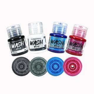 【PowerFalcon】AirBeast水漆墨線舊化套組A(WT-01~WT-04 WASH漬洗 水性舊化陳舊風化 模型漆)
