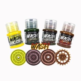 【PowerFalcon】AirBeast水漆墨線舊化套組B(WT-05~WT-08 WASH漬洗 水性舊化陳舊風化 模型漆)