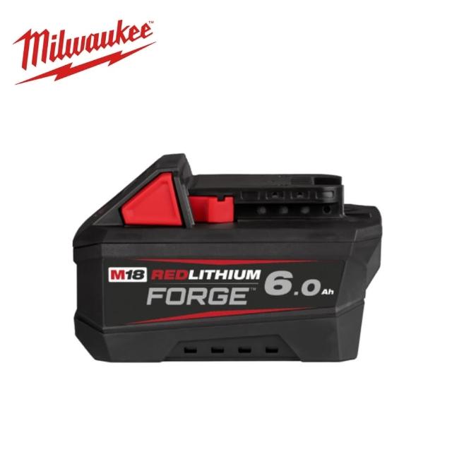 【Milwaukee 美沃奇】18V FORGE 6.0Ah 鋰電 電池 高散熱 高輸出 M18FB6(M18 FB6 鋰電池)