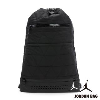 【NIKE 耐吉】後揹包 束口袋 雙肩包 運動 JORDAN 黑 JD2433020AD-001