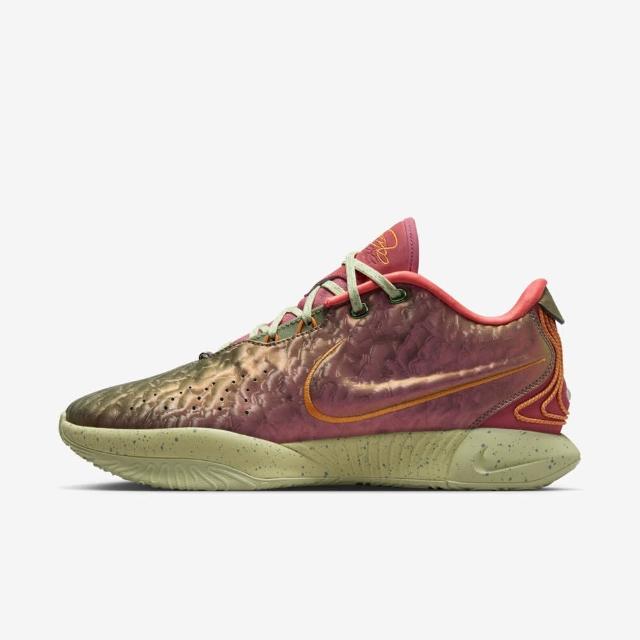 【NIKE 耐吉】LeBron XXI EP 男 籃球鞋 運動 實戰 球鞋 詹皇 女王海螺 古銅 綠(FN0709-800)