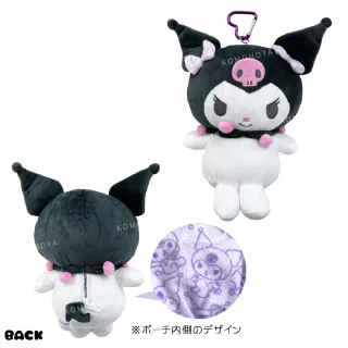 【小禮堂】雙11 Sanrio 三麗鷗 絨毛玩偶零錢包吊飾 - 全身款 Kitty 美樂蒂 酷洛米 人魚漢頓(平輸