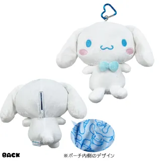 【小禮堂】雙11 Sanrio 三麗鷗 絨毛玩偶零錢包吊飾 - 全身款 Kitty 美樂蒂 酷洛米 人魚漢頓(平輸