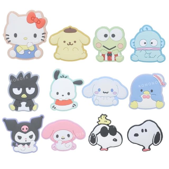 【小禮堂】Sanrio 三麗鷗 橡膠造型磁鐵 - 坐姿款 Kitty 大耳狗 帕恰狗 酷洛米(平輸品)
