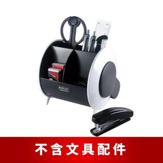 【O-Life】置物整理收納盒(臺灣製 旋轉筆筒 桌面整理 化妝品收納 辦公桌收納 文具組 置物盒)