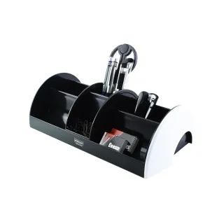 【O-Life】台灣製置物整理收納盒(客廳收納 茶几收納 遙控器收納 筆筒 化妝品收納 多分隔收納)