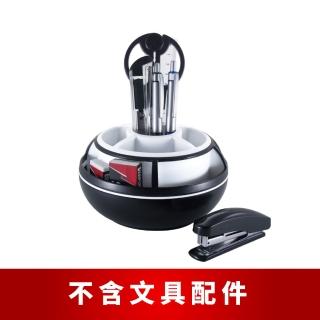 【O-Life】圓形旋轉筆筒(臺灣製 360度旋轉筆筒 辦公收納 文具收納 多分隔)
