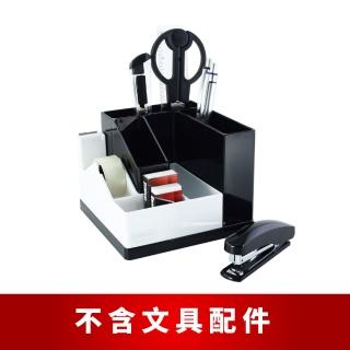 【O-Life】置物整理收納盒(臺灣製 文具收納 旋轉筆筒 辦公用品 膠帶臺 禮物)