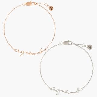 【agnes b.】bijoux 女款 agnes b. 標誌手鍊(多色)