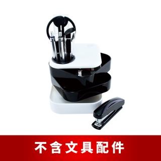【O-Life】臺灣製置物收納盒(旋開筆筒 桌面整理 化妝品收納 珠寶收納 飾品收納 辦公桌收納 文具組 置物盒)