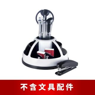 【O-Life】置物整理收納盒(臺灣製 旋轉筆筒 桌面整理 化妝品收納 辦公桌收納 文具組 置物盒)