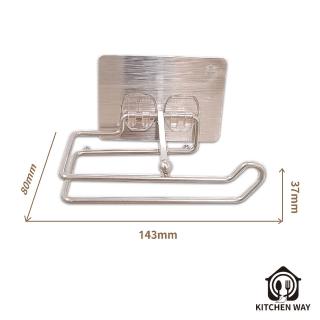 【韓國 KITCHENWAY】捲筒衛生紙架(免鑽孔/臺灣製造/304不鏽鋼)
