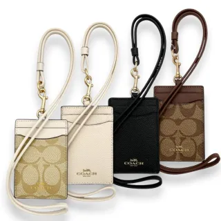 【COACH】識別證 掛帶 票卡夾 多色可挑 PVC 防刮皮革 證件套(CH713 57311 57311 63274)