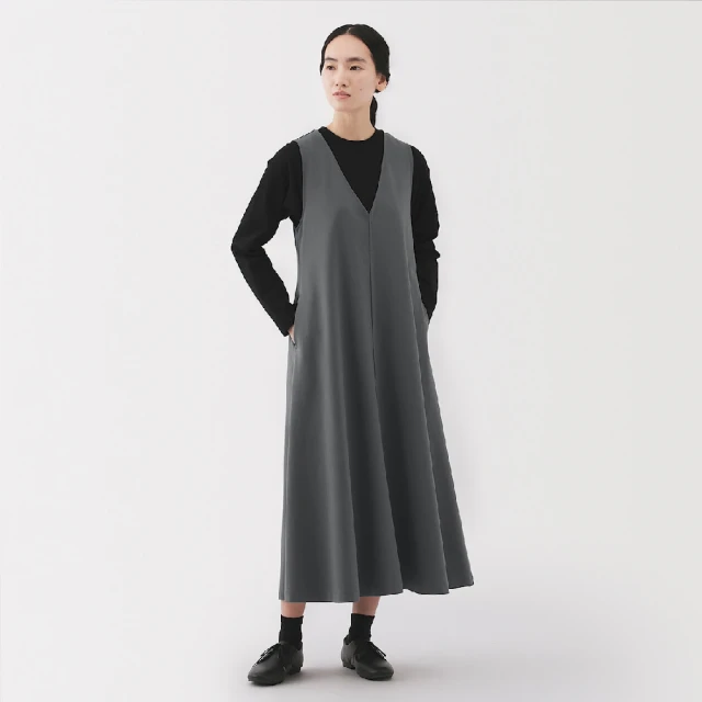 MUJI 無印良品 女二重織背心裙(共3色)