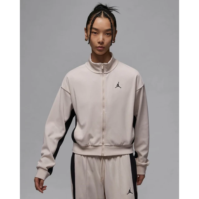 NIKE 耐吉 喬丹 連帽外套 運動外套 休閒外套 夾克 女款 AS W J KNIT JACKET CORE 白色(FV7105203)