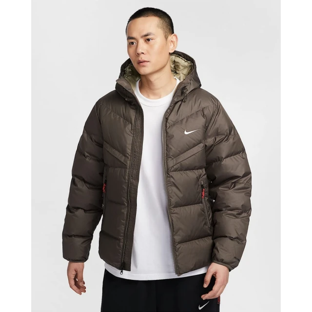 NIKE 耐吉 羽絨外套 保暖外套 防潑水 男款 AS M NK SF WR 650-D FLD HD JKT(HV8203004)