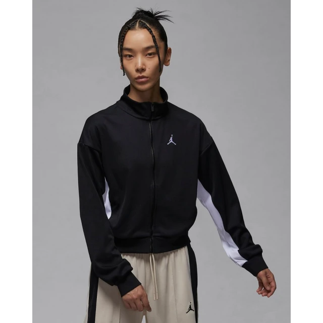 NIKE 耐吉 喬丹 連帽外套 運動外套 休閒外套 夾克 女款 AS W J KNIT JACKET CORE 黑色(FV7105010)