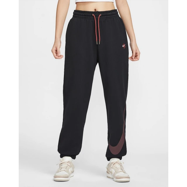 NIKE 耐吉 長褲 棉褲 運動褲 休閒褲 女款 AS W NSW HR OS PANT 黑色(HV8463010)