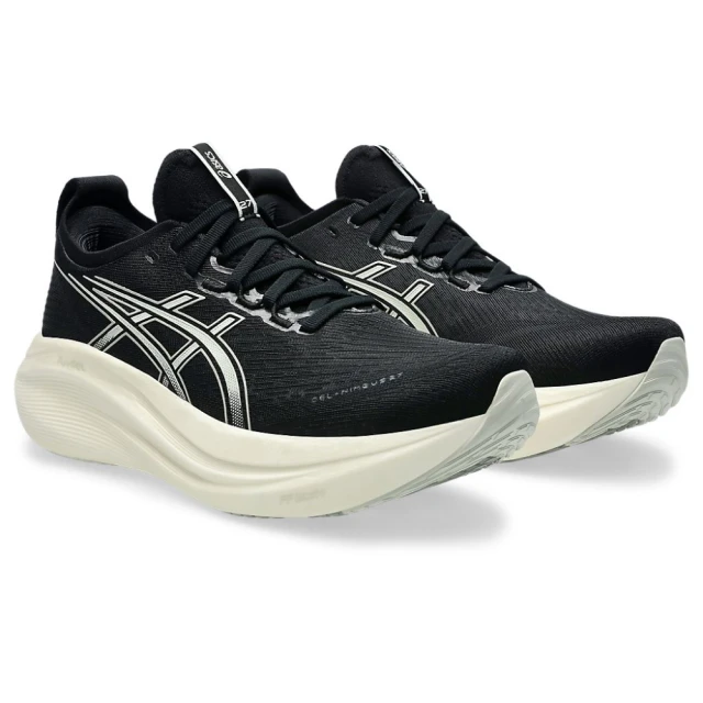 asics 亞瑟士 慢跑鞋 男鞋 運動鞋 緩震 超寬楦 GEL-NIMBUS 27 4E 黑米白 1011B957-002