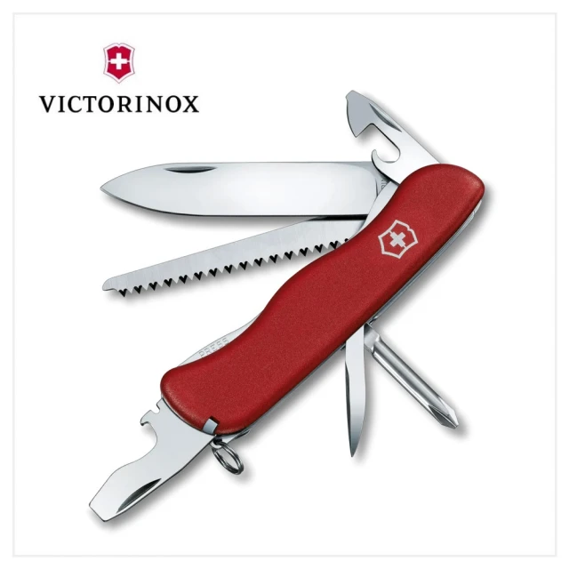 VICTORINOX 瑞士維氏 Trailfinder 大型瑞士刀 111mm/12用/紅(0.8463)