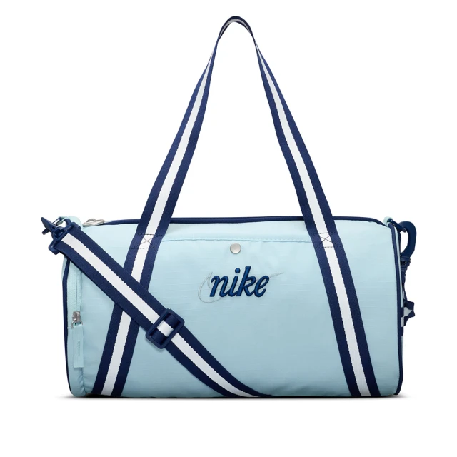 NIKE 耐吉 手提包 健身包 運動包 旅行袋 旅行小包 13L NK HERITAGE DUFF - RETRO 藍 DR6261-474