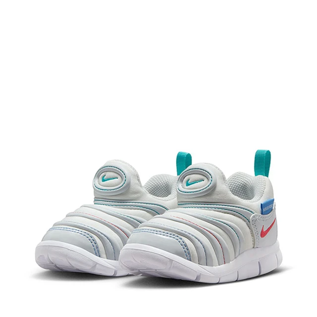 NIKE 耐吉 運動鞋 童鞋 小童 兒童 毛毛蟲鞋 套腳 DYNAMO FREE TD 白藍 343938-105(3C5119)