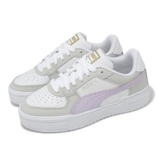 【PUMA】休閒鞋 CA Pro Classic II 男鞋 女鞋 白 灰 紫 復古 皮革 低筒 板鞋(402366-09)