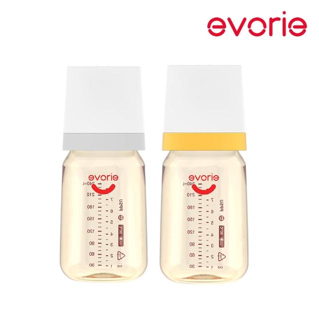 【Evorie】240ML PPSU 嬰兒奶瓶(防脹氣寬口徑 不含多酚A)