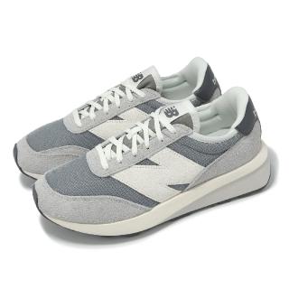 【NEW BALANCE】休閒鞋 370 男鞋 女鞋 灰 拼接 麂皮 復古 情侶鞋 NB(U370AH-D)