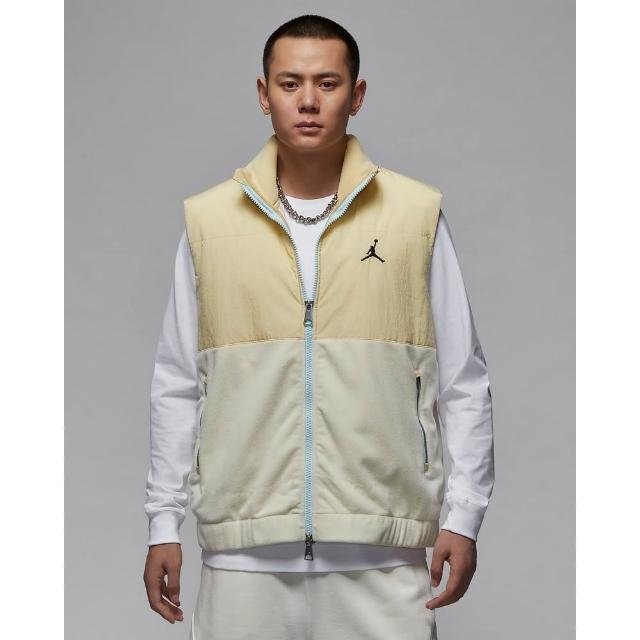 【NIKE 耐吉】喬丹 鋪棉背心 男款 AS M J HYBRD CLSSC WNTR VEST G 米白(HQ4893783)