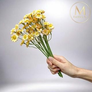 【Floral M】法式野餐洋甘菊檸檬黃仿真花花材（1入組）(人造花/塑膠花/假花/裝飾花)